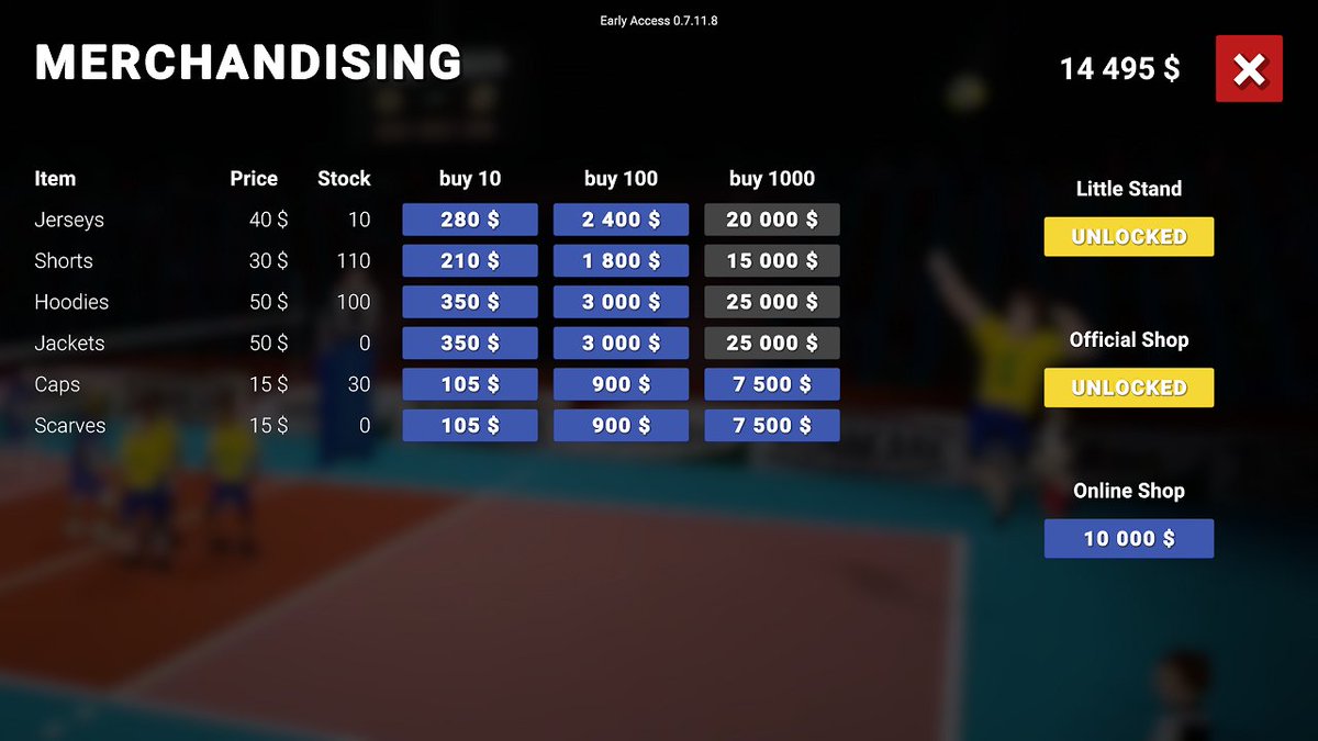Buy merch and sell it to you fans 👏

#SpikairVolleyball #Coop #Volleyball📷 #MadeWithUnity #GameDev #GameDeveloper #GameDevs #Gaming #IndieDev #IndieGame #IndieGameDev #IndieGameDeveloper #IndieGames #VideoGames #VideoGaming #自作ゲーム