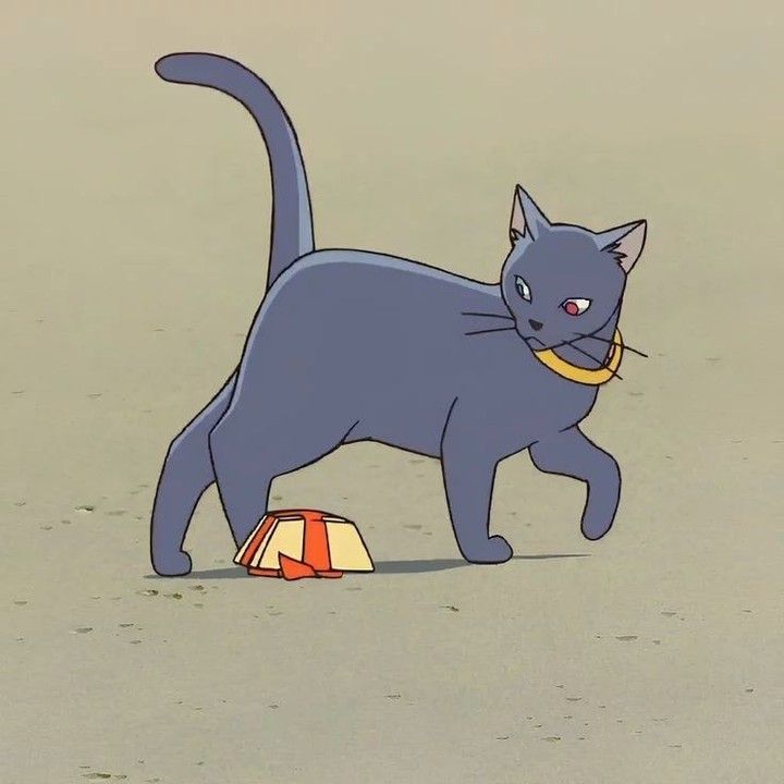 anime_'s tweet image. Lovely Cats from Studio Ghibli movies 🩵