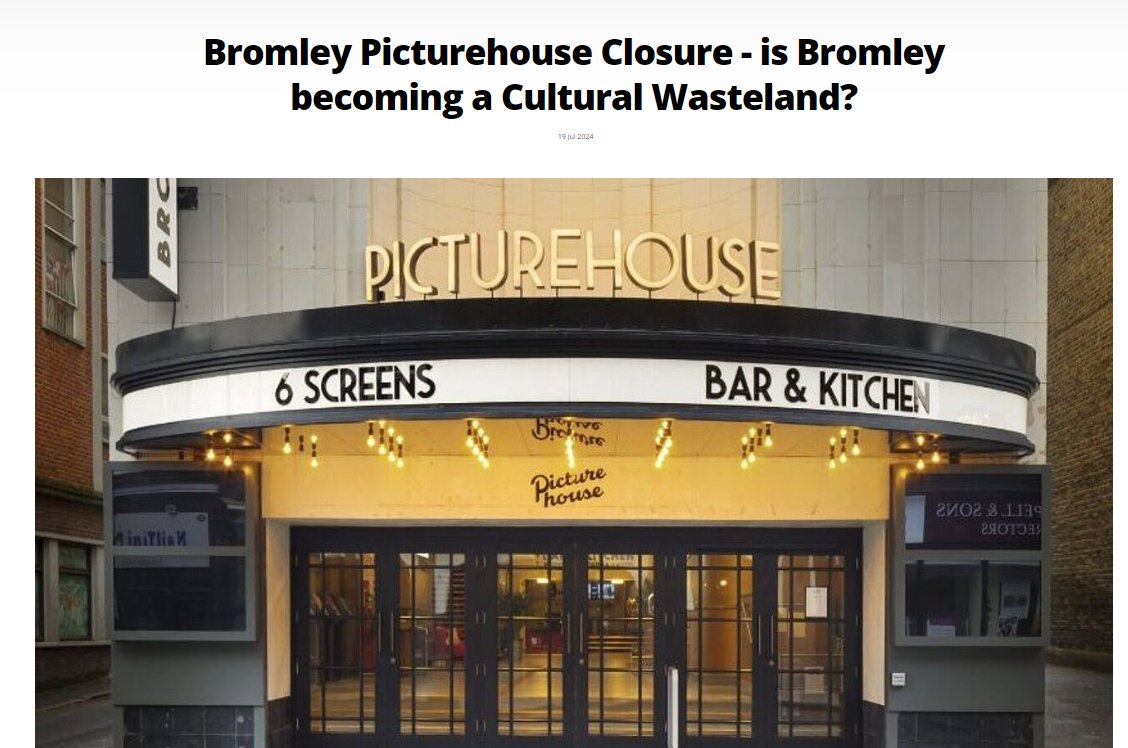 samdwebber's tweet photo. I highlighted the important local campaign to #SaveBromleyPicturehouse in Monday's @LBofBromley Council meeting.
Sign the @savebromleyph petition & join their campaign group.
Links in the article below:
⤵️
https://t.co/waTyFZUyzB https://t.co/qa6Zf5OKAJ
