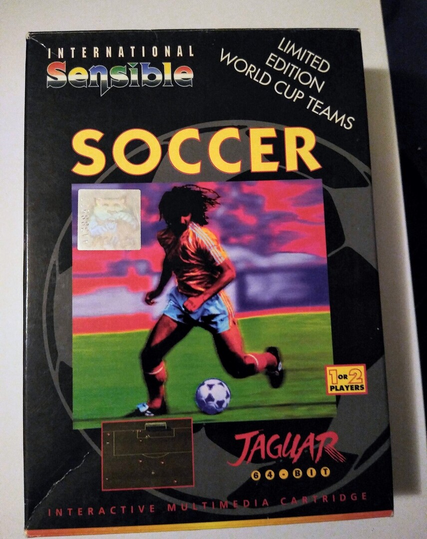 NekoPlayzGames's tweet photo. Random Game Pickup - International Sensible Soccer (Atari Jaguar) #atari #atarijaguar #internationalsensiblesoccer #retrogaming #crtgaming #pvmgaming #consolegaming #shareyourgames #gamecollecting #gamepickups #gamersunite https://t.co/lkw12POmgt https://t.co/U0OHAtcS9U