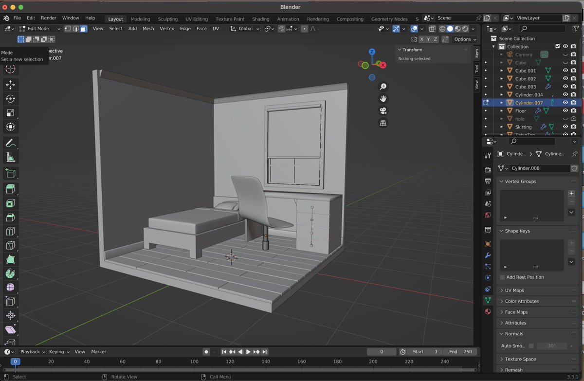 filipenunes3's tweet photo. Day 1 of learning #3dediting in #blender. 4 Hours in, will keep on pushing and hoping to share my progress so I can be kept motivated :) 
#learning #pushingon https://t.co/PblYJvcvUM