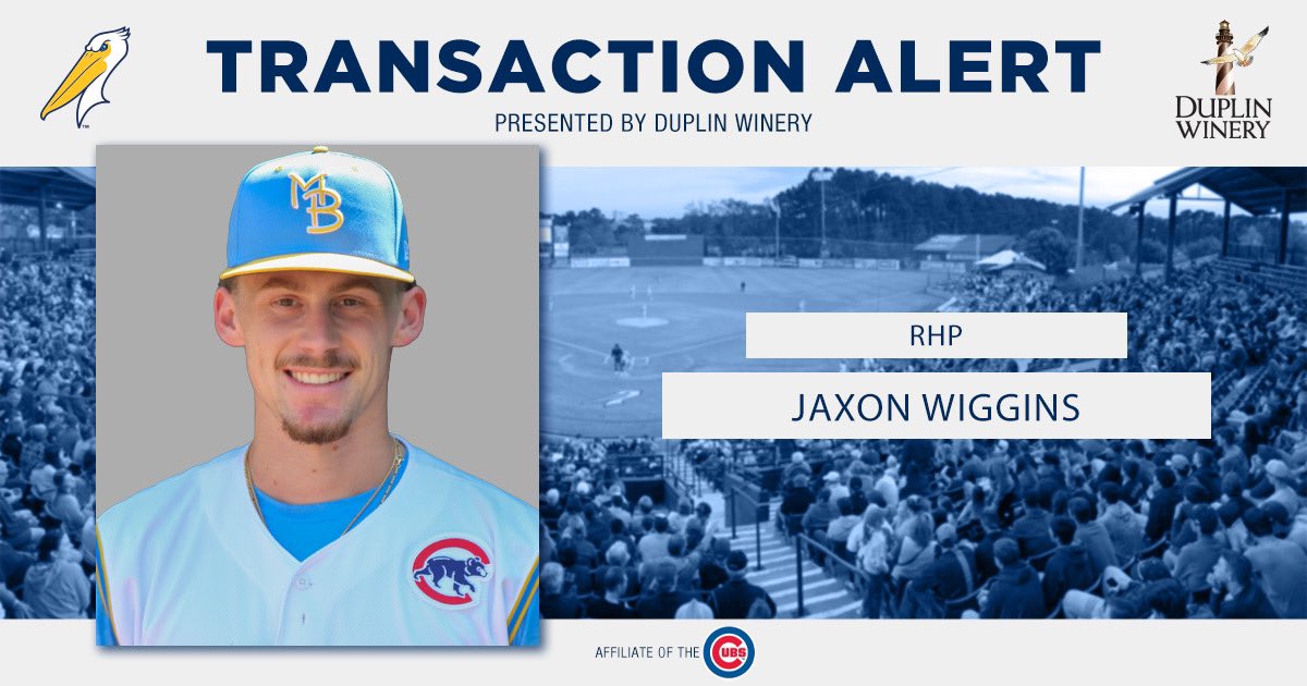 Pelicanbaseball's tweet photo. Gettin’ Wiggy wit it!

RHP Jaxon Wiggins has been promoted to High-A South Bend. The 2023 second-round pick posted a 2.14 ERA with the Pelicans through six starts.

#MBPelicans | #YouHaveToSeeIt https://t.co/6z0JdotFc5
