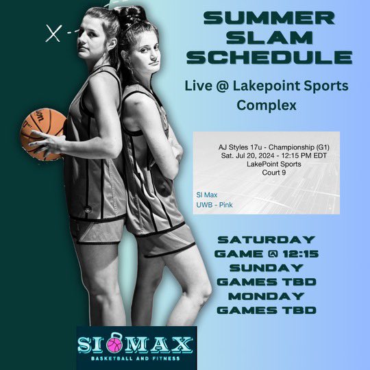 Vachtsevanos Sisters bball (@vsistersbball) on Twitter photo Can’t believe it’s our last live tournament of the summer! Come check out some great team ball!
<a href="/LadyTHoops/">NorthHallWBB</a> <a href="/AnnaClaireAtha/">Anna Claire Atha</a> <a href="/EmoryWBB/">Emory Women’s Basketball</a> <a href="/CoachMishaJ/">Misha Jackson</a> <a href="/CoachAlex_b/">Alex Berman</a> <a href="/GoPetrelsWBB/">Oglethorpe Women's Basketball</a> <a href="/UNGWBB/">UNG Women's Hoops</a> <a href="/CornellWBB/">Cornell Women’s Basketball</a> <a href="/PrincetonWBB/">Princeton WBB</a> <a href="/CULionsWBB/">Columbia Women's Basketball</a> <a href="/j32smoove/">Smoove Improvement bball 🏀</a> <a href="/BrandonClayPSB/">B r a n d o n C l a y</a> <a href="/northgareport/">Adrian | Ken</a> Can’t believe it’s our last live tournament of the summer! Come check out some great team ball!
<a href="/LadyTHoops/">NorthHallWBB</a> <a href="/AnnaClaireAtha/">Anna Claire Atha</a> <a href="/EmoryWBB/">Emory Women’s Basketball</a> <a href="/CoachMishaJ/">Misha Jackson</a> <a href="/CoachAlex_b/">Alex Berman</a> <a href="/GoPetrelsWBB/">Oglethorpe Women's Basketball</a> <a href="/UNGWBB/">UNG Women's Hoops</a> <a href="/CornellWBB/">Cornell Women’s Basketball</a> <a href="/PrincetonWBB/">Princeton WBB</a> <a href="/CULionsWBB/">Columbia Women's Basketball</a> <a href="/j32smoove/">Smoove Improvement bball 🏀</a> <a href="/BrandonClayPSB/">B r a n d o n C l a y</a> <a href="/northgareport/">Adrian | Ken</a>