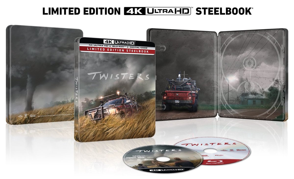 TheHDRoom in 4K UHD (@thehdroom) on Twitter photo Here's a look at the Twisters 4K UHD SteelBook that's a Walmart exclusive. Features Dolby Atmos audio.
Pre-order: goto.walmart.com/c/362325/56570…
<a href="/UltraHDBluray/">Ultra HD Blu-ray 💿</a> #ad Here's a look at the Twisters 4K UHD SteelBook that's a Walmart exclusive. Features Dolby Atmos audio.
Pre-order: goto.walmart.com/c/362325/56570…
<a href="/UltraHDBluray/">Ultra HD Blu-ray 💿</a> #ad