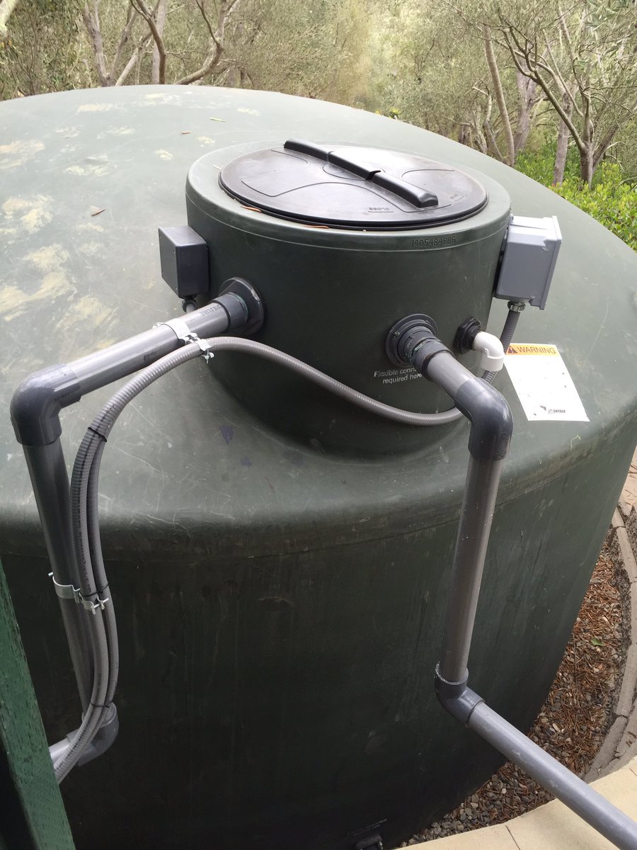 5,000 Gallon Poly RO Water Storage tank just put on line