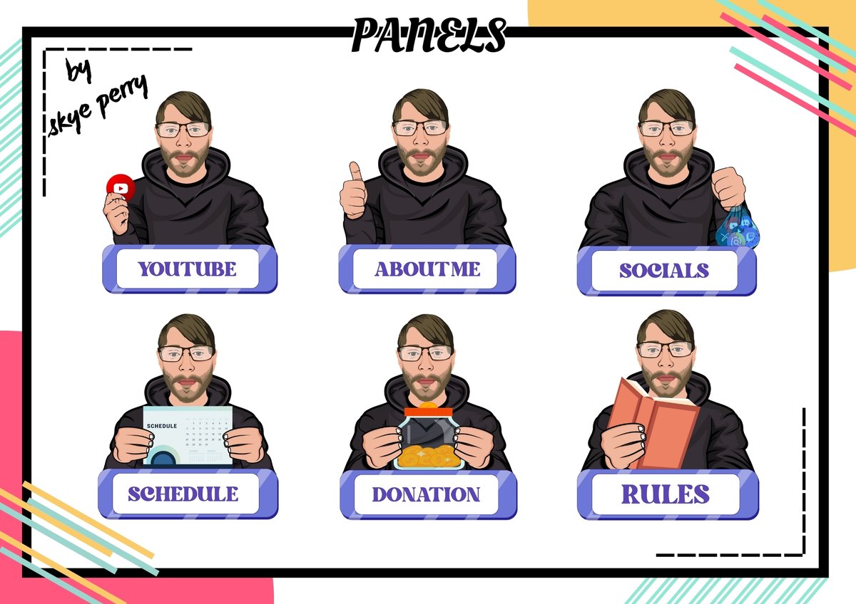 SkyePerryyyy's tweet image. Customized twitch panels made for my lovely friend twitch.tv/enufgaming04 Be sure to check out his stream, follow, and support him! ❤😉
.
#artwork #customizedart #twitch #twitchstreamer #twitchtv #twitchgamer #twitchaffiliate  #twitchartist #3dart #3danimations #3danimator