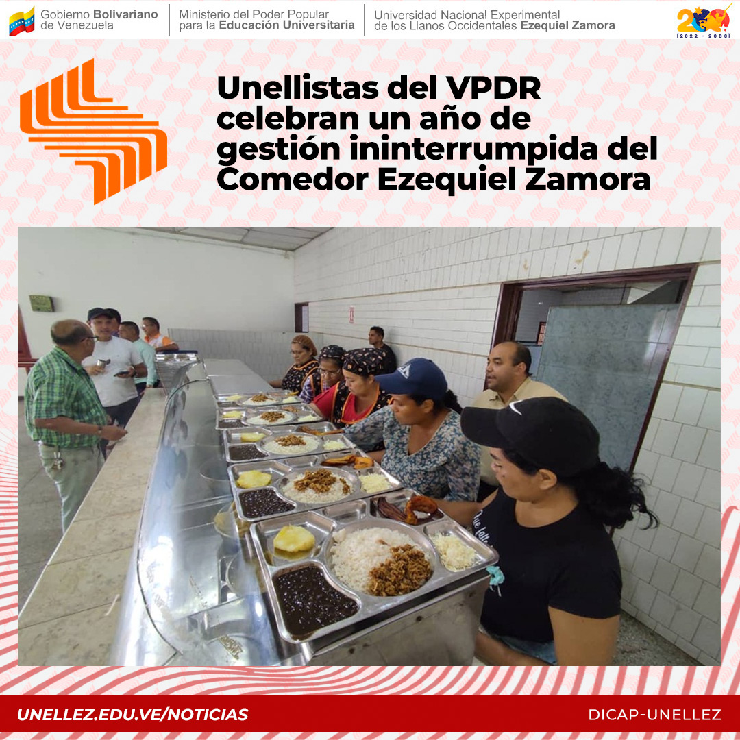 El funcionamiento de este comedor atiende a más de 500 estudiantes, con la aceptación y el éxito del servicio de almuerzo y merienda que se brinda a diario durante el periodo académico. unellez.edu.ve/noticias/index…