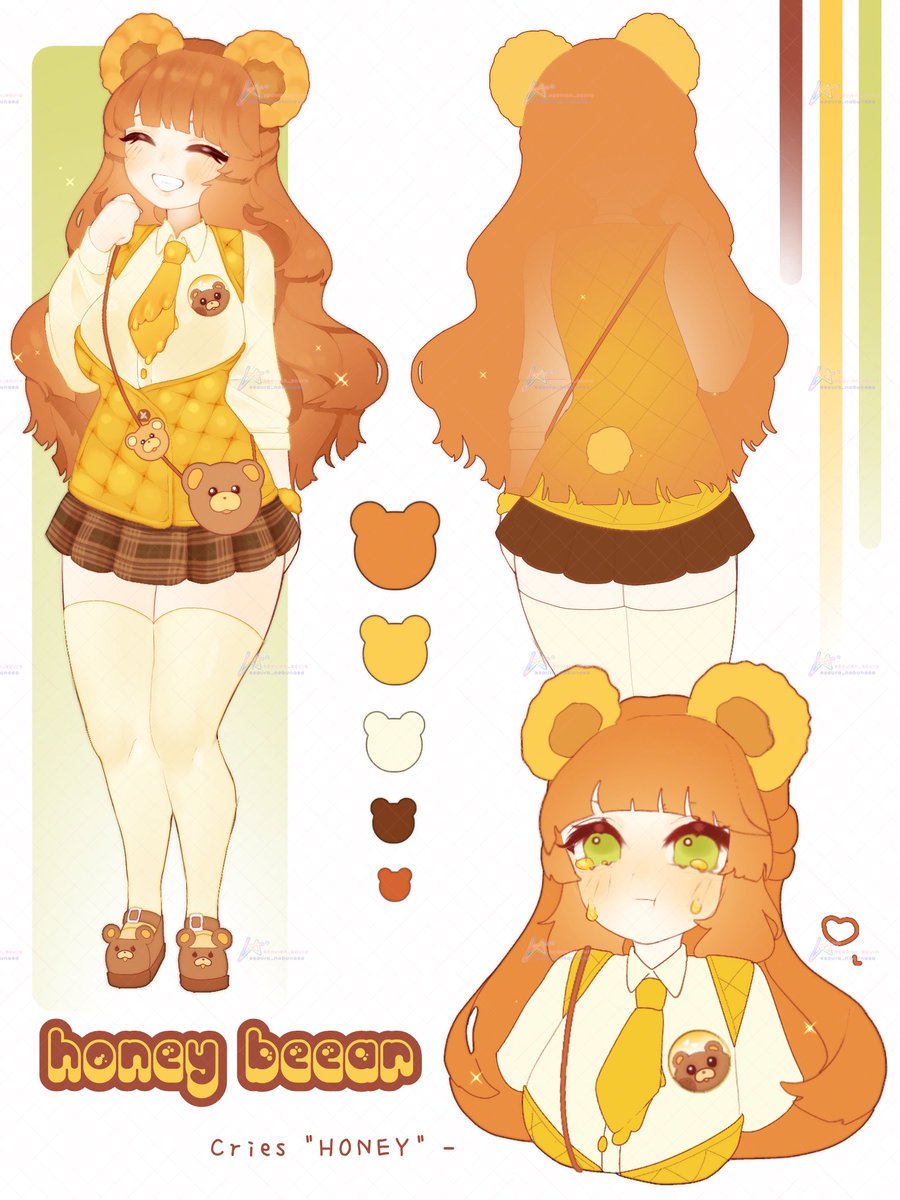 She L0OVES honey! 🍯 Would be available on k0-fi soon.
