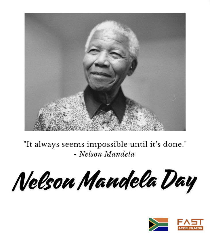FastAccelerator's tweet image. Celebrating the legacy of Nelson Mandela.
We honor his enduring commitment to creating a better, more inclusive world that embodies the UBUNTU philosophy: 'I am because we are.'