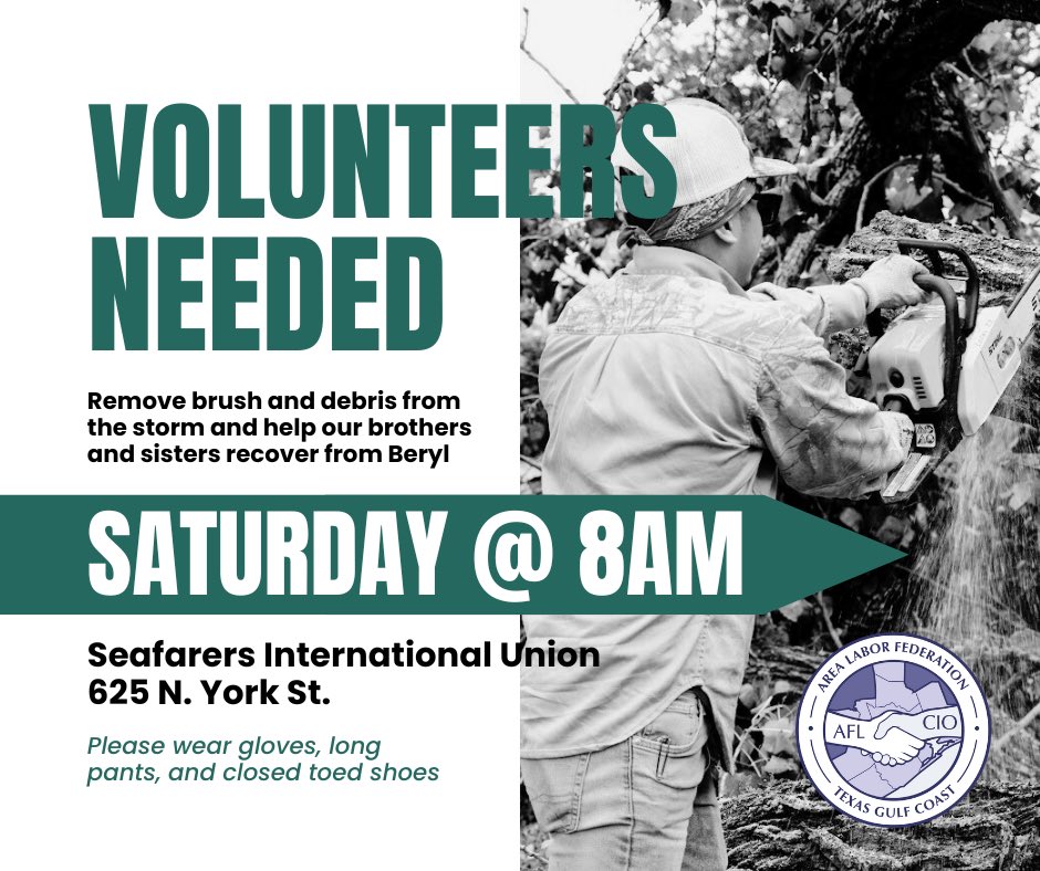 MollyforTexas's tweet photo. I’ll be volunteering with the @gcaflcio tomorrow morning to help clear brush and clean up the damage from the storm. Can you join us? Sign up at: https://t.co/KV2kIJjFUl https://t.co/bt0tGm6XQn