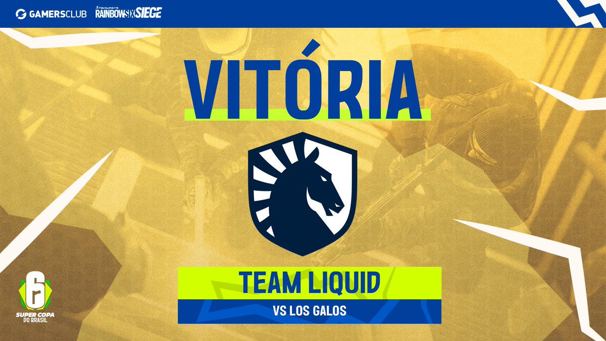 R6GamersClub's tweet photo. ATROPELO DA CAVALARIA! 🐎

A @TeamLiquidBR não toma conhecimento e vence a #LOSGALOS por 7-0 no mapa Kafé Dostoyevsky. 

É a primeira vitória da Cavalaria na #SuperCopaR6. https://t.co/IRPd660Q7i