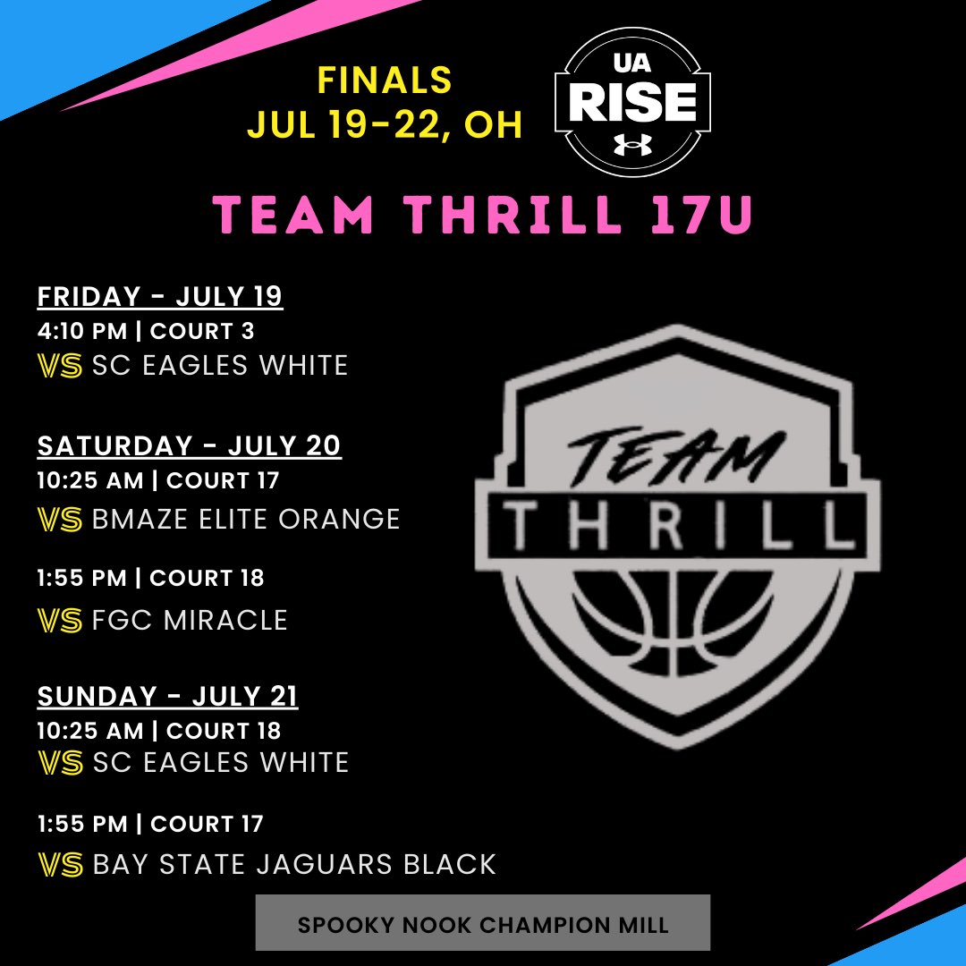 Updated UA Session II Cindy schedule. <a href="/TeamThrill_Gbb/">TeamThrill_Girls</a>