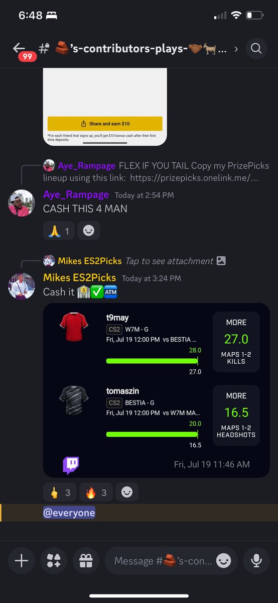 BricksPicks_'s tweet photo. LFGGGG GREAT DAY BY THE MODS AND CONTRIBUTORS IN CHAT 🔥🔥🔥

6MAN FROM ESPORTS MOD 🔥🔥✅

4MAN FROM A CONTRIBUTOR 🔥🔥✅

GIVING OUT A FREE WEEK TRIAL ALL WEEK ➡️ https://t.co/Bf6SnSOBcp

COME MAKE SOME SUMMER FUNDS WITH THE GANG 🧱🧱🧱 https://t.co/eIfIpN6u4x