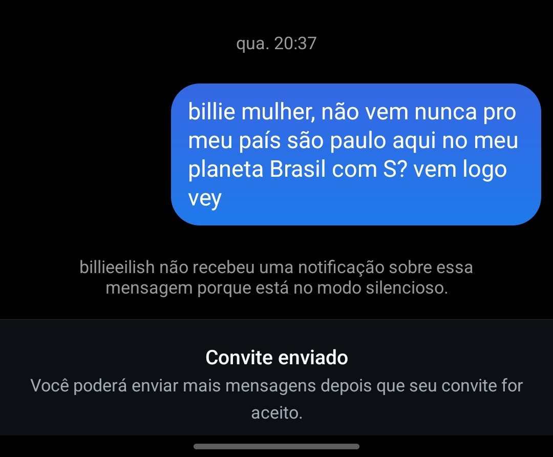 ganhou uns seguidores e já tá desumilde essa billie