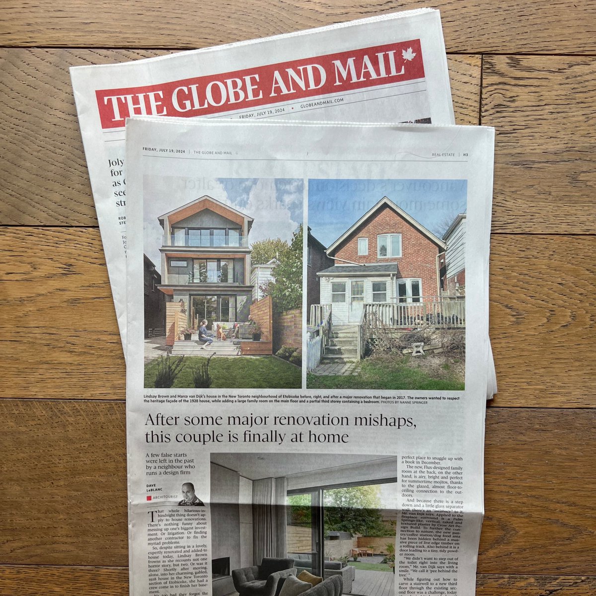 fluxdevca's tweet image. Thrilled to have our New Toronto project featured in today&apos;s Real Estate section of @globeandmail. 

#torontocontractor #torontodesign #pressfeature #torontobuilders #torontoproject #residentialproject