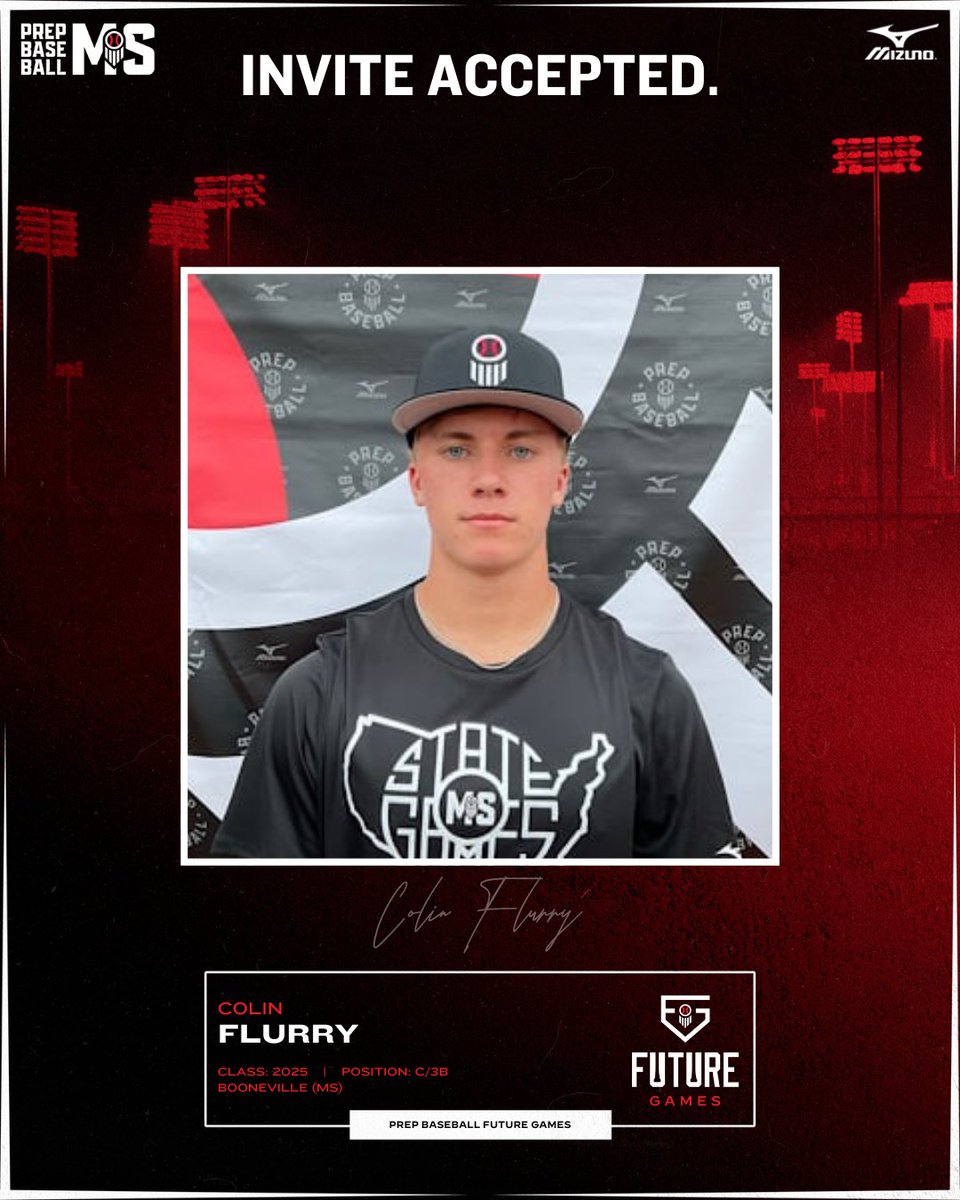 Prep Baseball Mississippi (@prepbaseballms) on Twitter photo #PBSFG24: ๐๐ก๐ฉ๐๐ง๐ ๐๐๐๐๐ฃ๐ง๐๐ โ
+ 2025 C/3B Colin Flurry (<a href="/FlurryColin/">Colin Flurry</a>; <a href="/BHSDevilBall/">Booneville Baseball</a>)) is headed to Emerson, GA to represent Mississippi at the ๐๐๐๐ ๐๐๐ง๐ข๐จ๐ซ ๐
๐ฎ๐ญ๐ฎ๐ซ๐ ๐๐๐ฆ๐๐ฌ over at LakePoint Sports.
๐ค: loom.ly/NDHP-Mk #PBSFG24: ๐๐ก๐ฉ๐๐ง๐ ๐๐๐๐๐ฃ๐ง๐๐ โ
+ 2025 C/3B Colin Flurry (<a href="/FlurryColin/">Colin Flurry</a>; <a href="/BHSDevilBall/">Booneville Baseball</a>)) is headed to Emerson, GA to represent Mississippi at the ๐๐๐๐ ๐๐๐ง๐ข๐จ๐ซ ๐
๐ฎ๐ญ๐ฎ๐ซ๐ ๐๐๐ฆ๐๐ฌ over at LakePoint Sports.
๐ค: loom.ly/NDHP-Mk