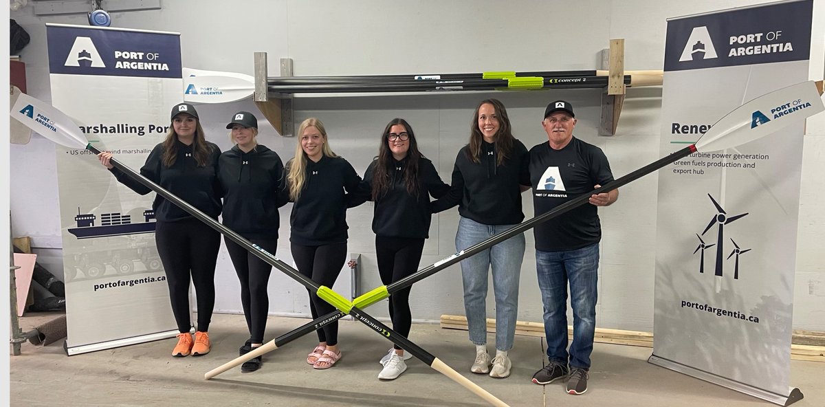Port of Argentia is the proud Platinum Sponsor of the 61st Annual Placentia Regatta and we’re delighted to present the Placentia Rowing Club with two sets of customized oars. See you all pondside tomorrow for the races! Good luck to all crews! Congrats volunteers!