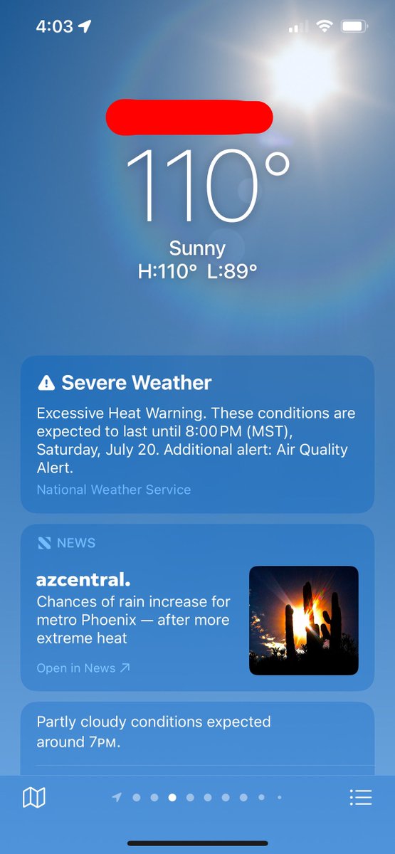SongRepeater's tweet photo. @VioletC59633592 This is what we’re dealing with here in AZ  and that’s nothing compared to my hometown 🥵 #USHeatWave https://t.co/Yfvry93DQc