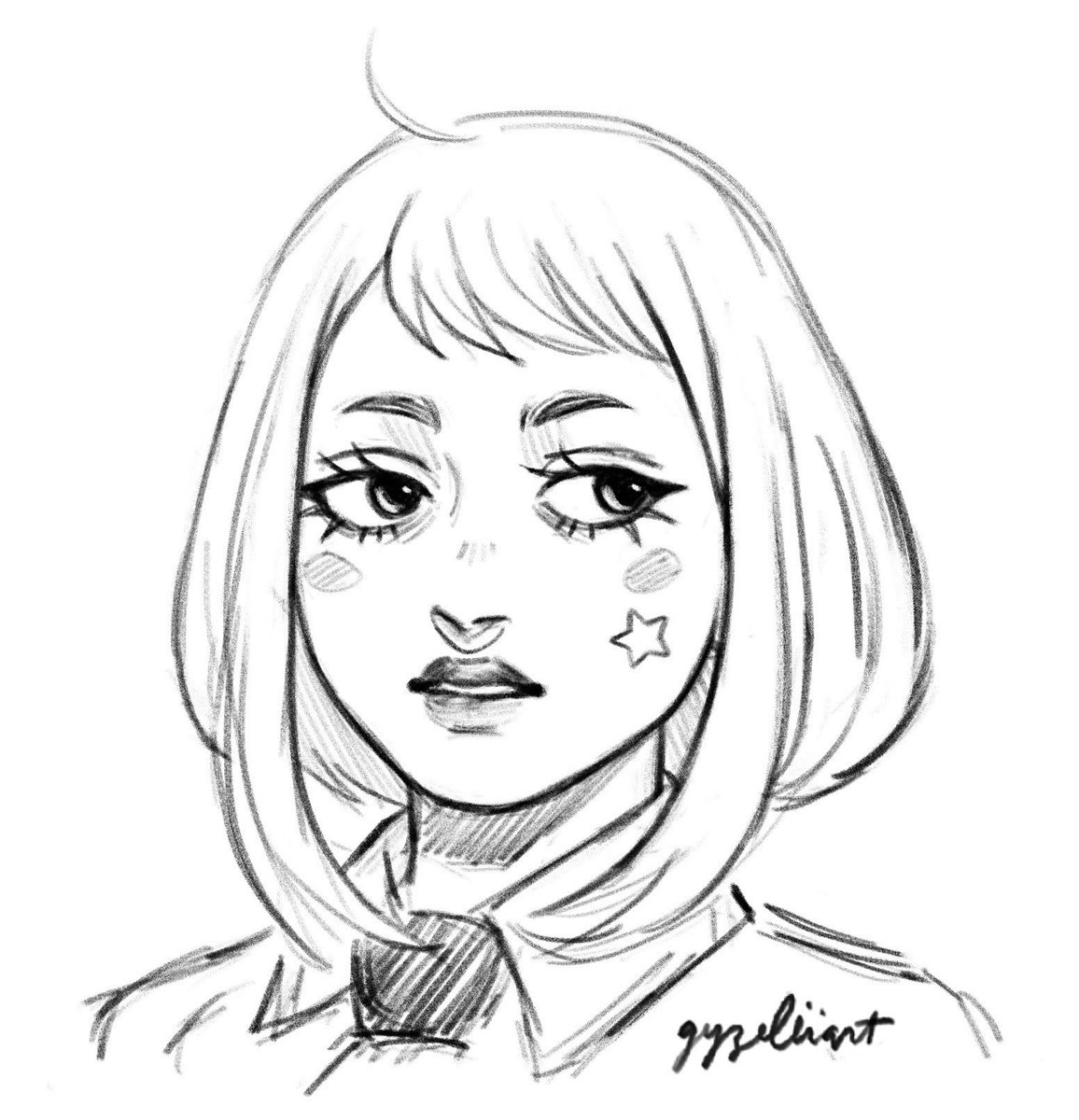 Ochaco might be my favorite girl to draw. I need to sketch her more (◡‿◡✿)