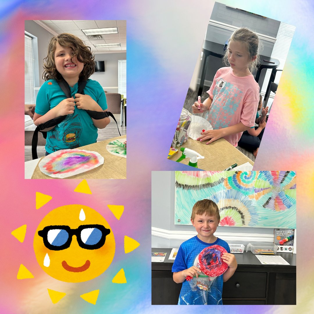 BBFarragut's tweet image. What fun tie dye day was! Now to see what we can make with our tie dye craft!?!
#BrainBalanceFarragut. #summer2024 #makingbreakthroughspossible