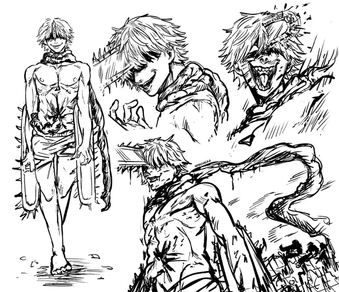 Maybe I overdid it, but it was fun.
#csm171 #chainsawman #denji 