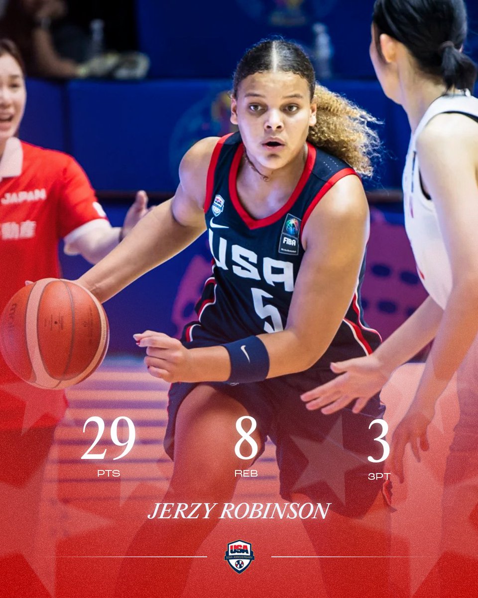 Shooters shoot. 🔥

<a href="/JerzyRobinson/">Jerzy Robinson</a> recorded the 2nd most pts ever in a 🇺🇸 #USABWU17 game!
