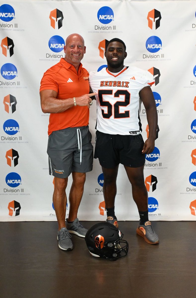 AmonHerring52's tweet photo. After a wonderful visit with @RussHeidiSLC &amp; the rest of the @HendrixFootball family I’m blessed to receive my first offer!!🟧⬛️ 
#EatorBeAte https://t.co/niEjVOK4JU