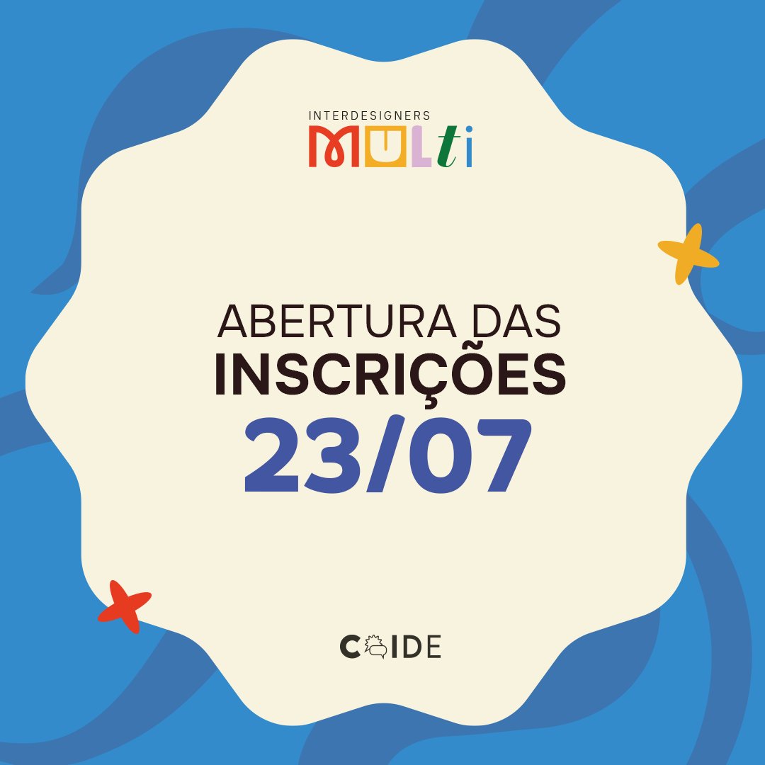 Inter_Designers's tweet image. JÁ TÁ PODENDO? 🌐

Se preparem, dia 23 de julho se iniciam as inscrições para o nosso evento acadêmico de design, o Interdesigners Multi 📆

Falta cada vez menos para estarmos juntes curtindo o que há de melhor no mundo do design 😝