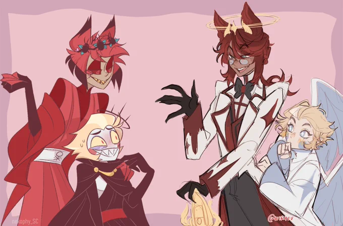 I FINALLY JOINED THISSS!! honestly i am super busy but i really wanted to doodle them together  again, congrats for 20k!!  #radioapple 