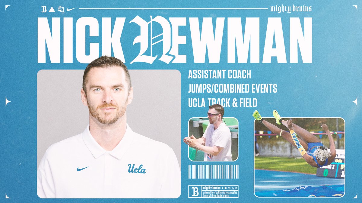 UCLA Track & Field (@uclatrack_field) on Twitter photo We got a good one 👀
Welcome to Westwood, Coach Nick Newman!
🗞️: ucla.in/3SiekVI 
#GoBruins We got a good one 👀
Welcome to Westwood, Coach Nick Newman!
🗞️: ucla.in/3SiekVI 
#GoBruins