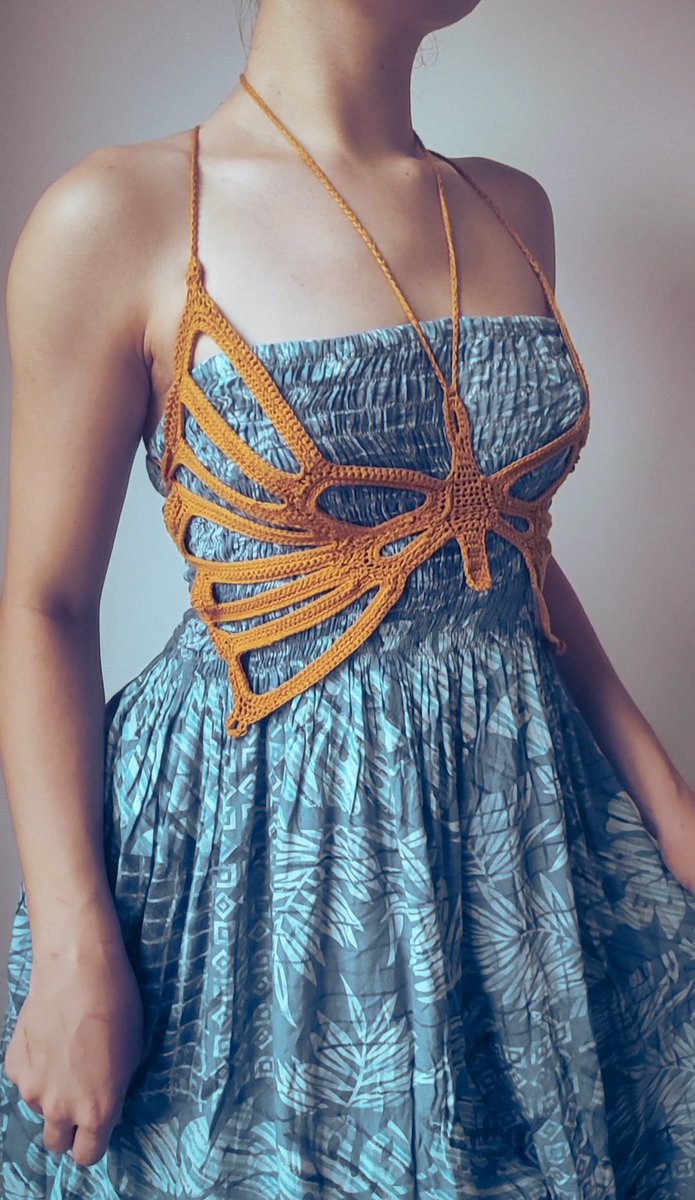 tilacrochet's tweet photo. I made this Butterfly harness a while back, it's one of my absolute favorite crochet accessories ever! 🦋💓
Pattern used: https://t.co/A281sgjOqE https://t.co/oMsPGX4KvL
