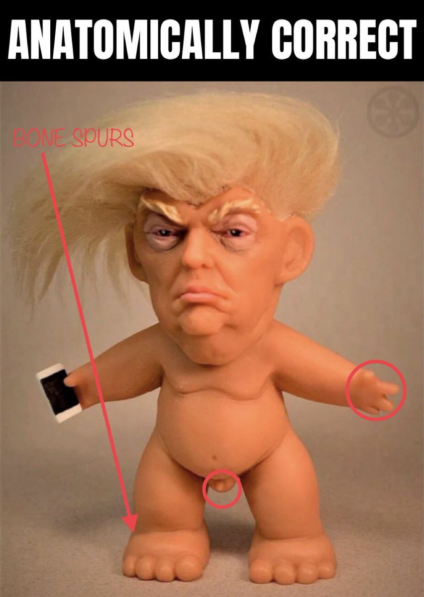 DavidS1593596's tweet photo. @Lolapenalbergm1 @BlackKnight10k This is a MUST have for all #MAGA & #UltraMAGA2024
$79.99 or 3 easy installments of $57.99
#TrumpDoll https://t.co/l3kq9ueZQa