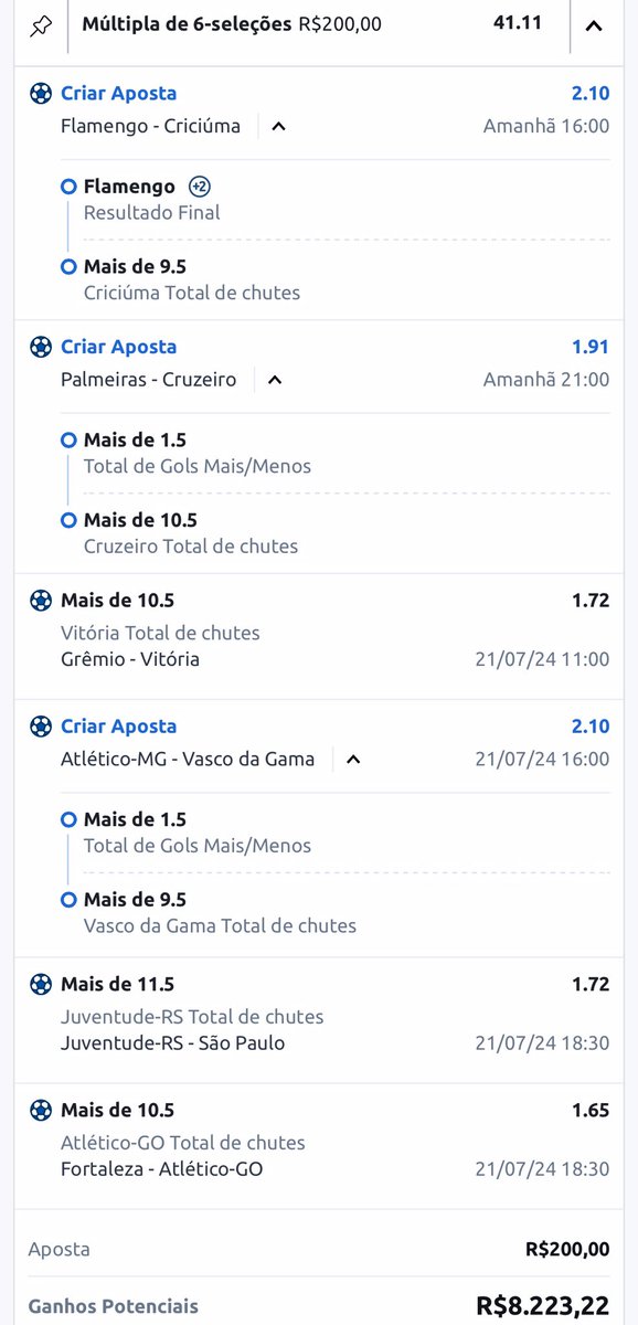 dlmtipster_'s tweet photo. Boa noite para vocês

Fiz essa para o Brasileirão, se bater vou sortear dois Pix de R$200,00 lá no canal. Só entrar que já estará concorrendo.

Já curti e entra la, link nos comentários!! https://t.co/PbGsHz4rhA