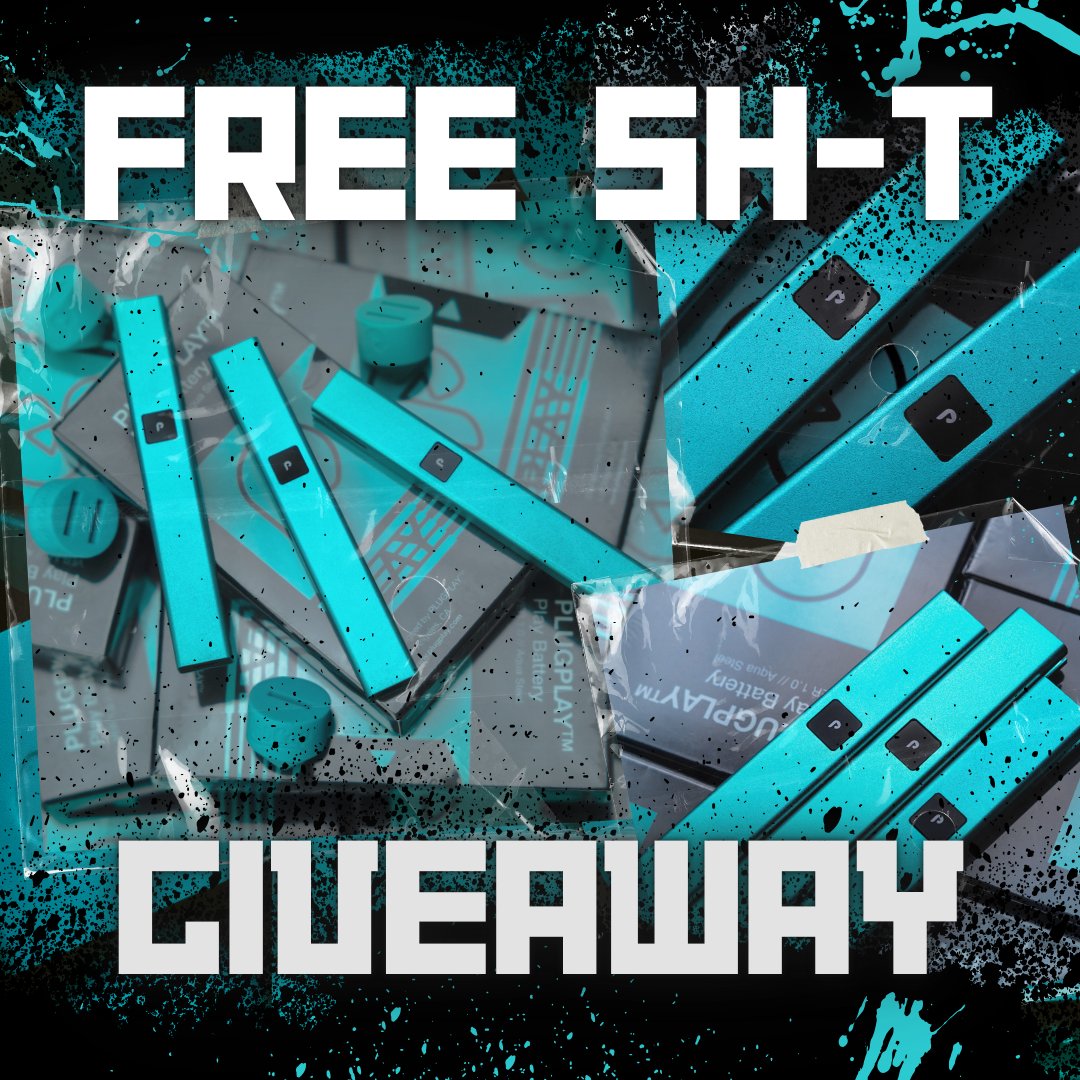 plugplayallday's tweet photo. 🔵FREE SH*T FRIDAY🔵

3 followers have a chance to win our EXCLUSIVE Aqua Steel Battery +Double Dabcap +Clear Wrap! (1 set each)

To Enter:
1) Must be following @plugplayallday
2) RT+Like this post

📢US participants only
🚫NO CANNABIS INCLUDED
🏆Winners announced July 24th https://t.co/GuWimQWN8J