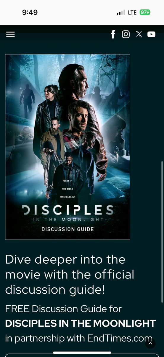 What if the Bible was banned in America? Coming persecution… Disciples in the moonlight is a movie that talks about and shares just that… mostly playing in regal theaters…