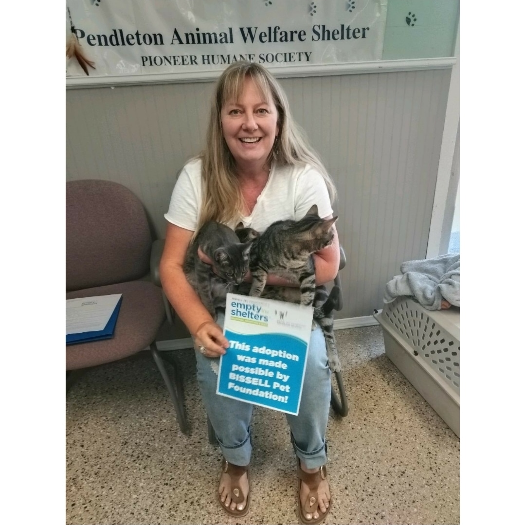 PAWSPendletonOR (@pawspendletonor) on Twitter photo Can you imagine anything cuter than a lap full of tabbies?!? No. No, you can't. Congratulations to Eggo, Pancake, and Tator! We're so happy for you sweet babies! Thank you, <a href="/BISSELLPets/">BISSELL Pet Foundation πΆπ±</a> for #EmptyTheShelters !
Remember, #EmptyTheShelters ends July 31st. Don't miss out!
#cats Can you imagine anything cuter than a lap full of tabbies?!? No. No, you can't. Congratulations to Eggo, Pancake, and Tator! We're so happy for you sweet babies! Thank you, <a href="/BISSELLPets/">BISSELL Pet Foundation πΆπ±</a> for #EmptyTheShelters !
Remember, #EmptyTheShelters ends July 31st. Don't miss out!
#cats
