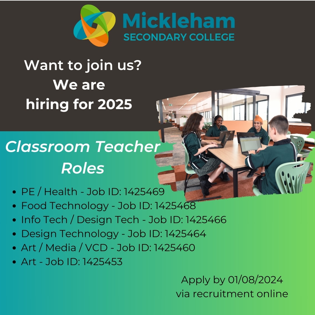 First round of positions available for 2025!