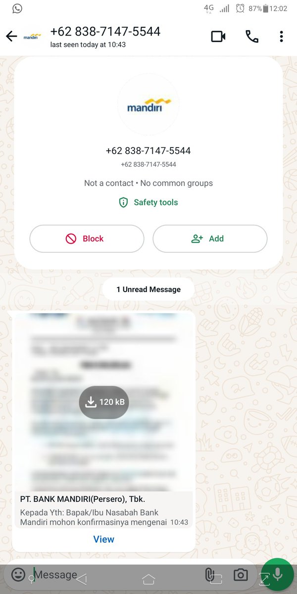 Lom dibuka karena pasti penipuan kan ya? Colek <a href="/mandiricare/">Mandiri Care</a> <a href="/CCICPolri/">Direktorat Tindak Pidana Siber Bareskrim Polri</a> <a href="/DivHumas_Polri/">Humas Polri</a>
