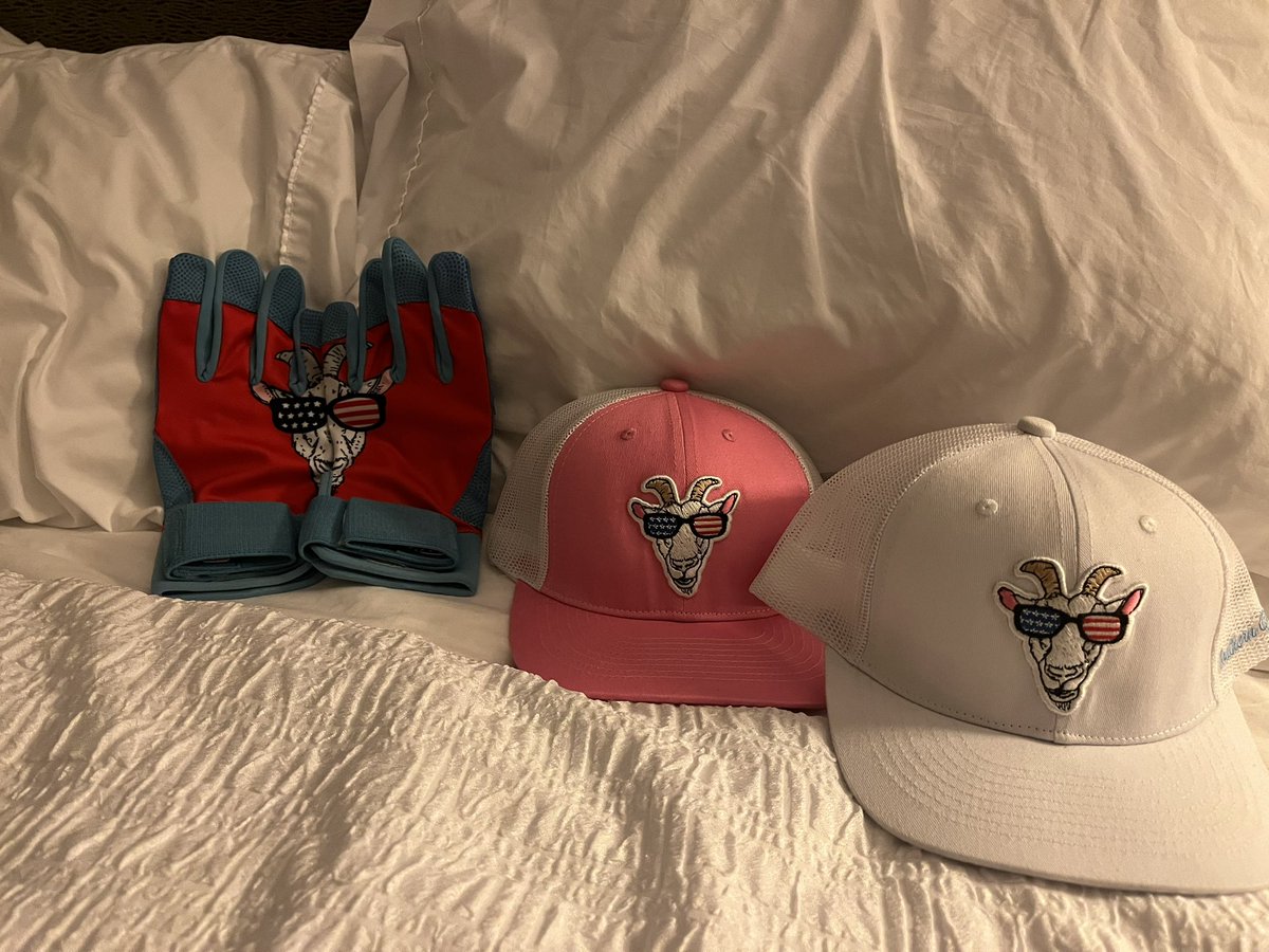 JaxonLash's tweet photo. Thank you @southerngoat_  for sending me some batting gloves and hats! I will be using them in my next game. Check out their website at https://t.co/8yw0x8Hk5j  hooking me up all the way in NC. https://t.co/0p8RNMqivv
