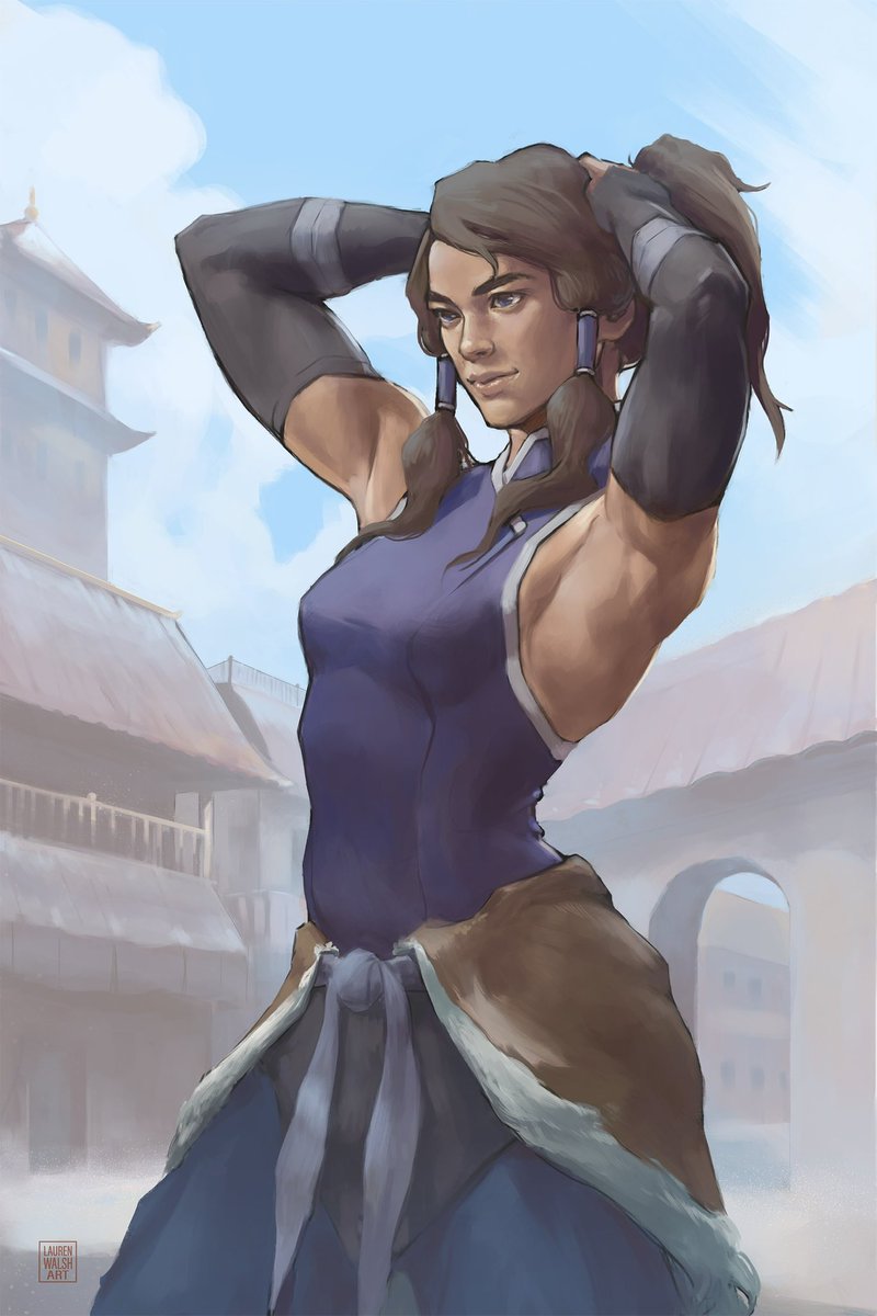 LaurenWalshArt's tweet photo. It’s a toss up between these two. The Korra piece is my most liked but the Critical Role piece is how my career started https://t.co/5N6mMzRl0T