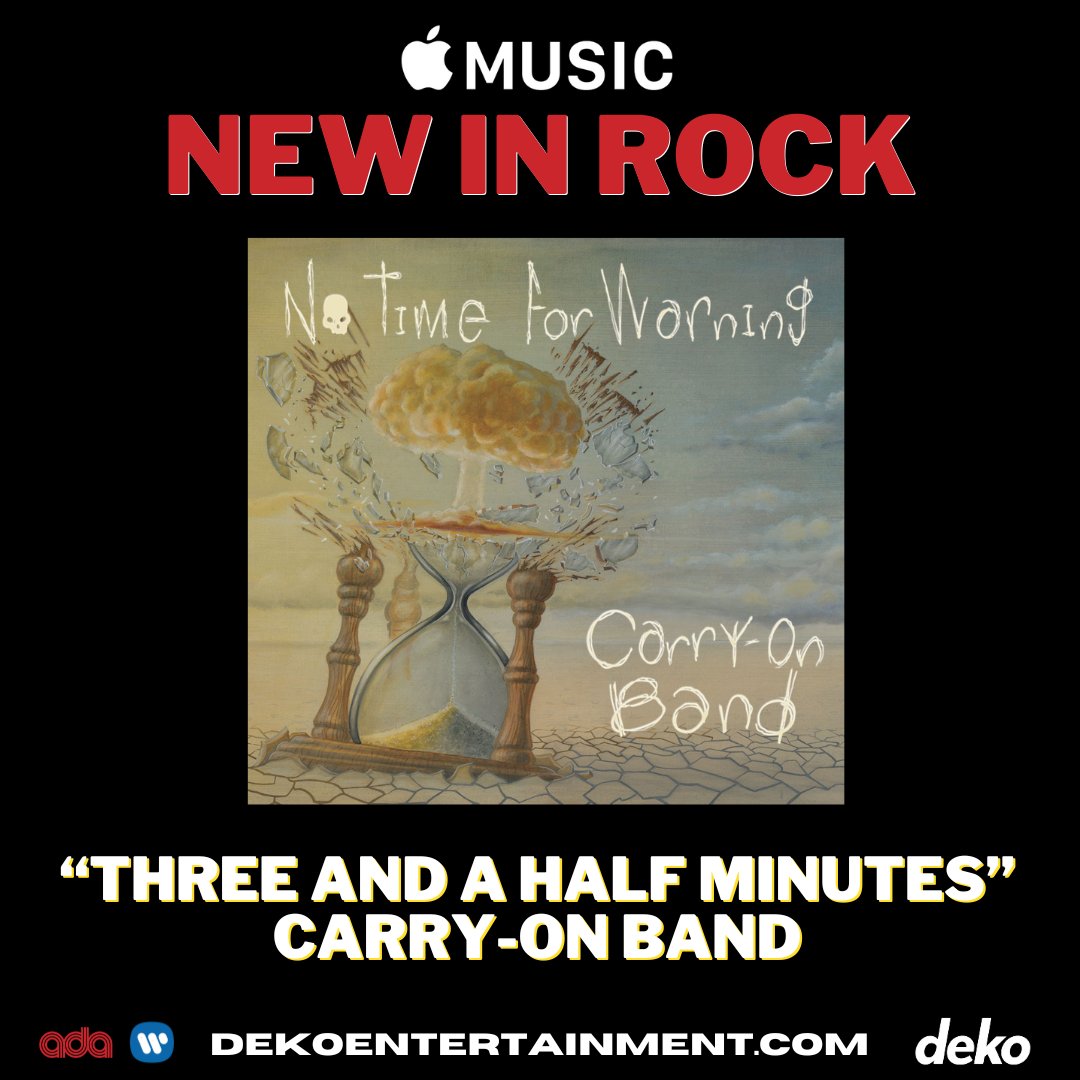 BandCarry's tweet photo. Yay! We made the new in rock playlist on Apple Music.
https://t.co/fuZyPjCYNv https://t.co/Xvu6ivi7sd