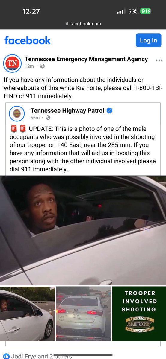 musicluvr1O's tweet photo. IF YOU ARE LOOKING FOR INFORMATION ABOUT THE TEMA PUBLIC SAFETY ALERT THAT WON’T LOAD:

I believe it’s about a state trooper that was shot. This is on TEMA’s Facebook. https://t.co/RDRH4wEmSF