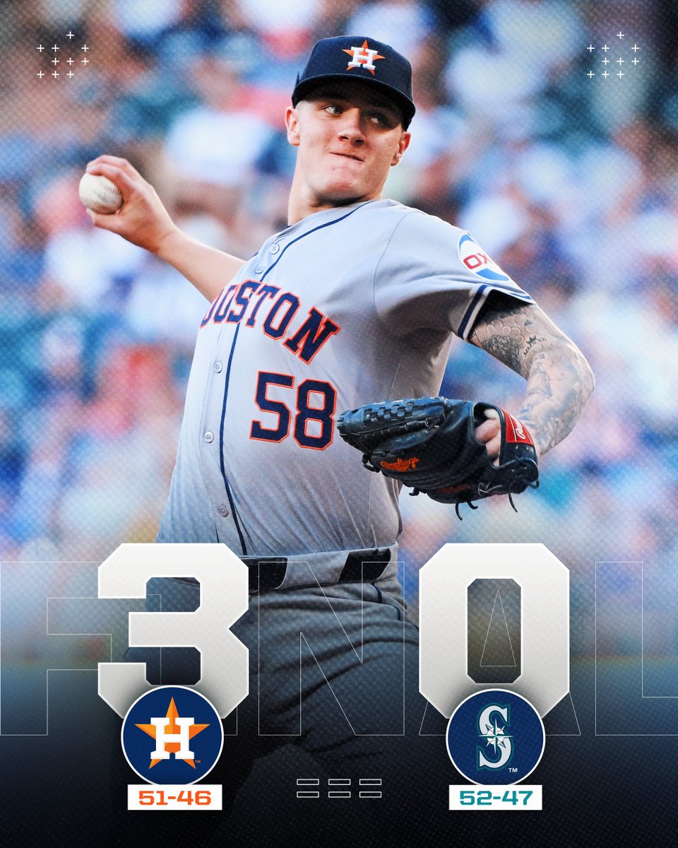 The morning of June 19, the @Astros trailed the first-place Mariners by 10 games.

A month later, Houston now leads the AL West by percentage points.