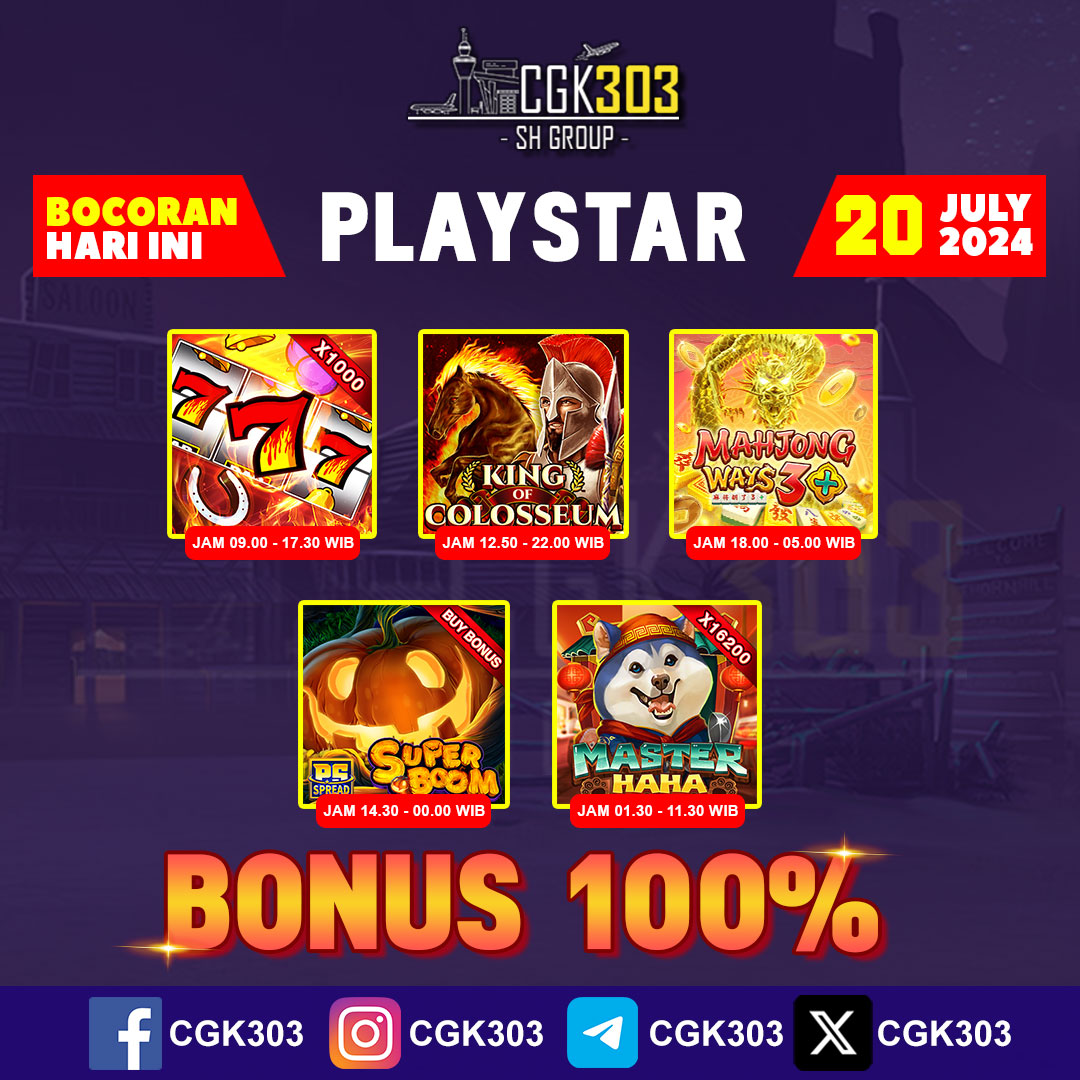 CGK303's tweet photo. Pola Slot Gacor Hari Ini 20 July 2024!
Check Polanya Hanya di CGK303

Bergabung sekarang dan rasakan kemenangan bersama CGK303

Join Now https://t.co/N1aYSfhEJF

#cgk303 #slotgacorhariini #polagacorhariini #polaslotgacorhariini #pragmatic #pgsoft #habanero #bonus100 #bocoranslot https://t.co/KIgFLDiuYm