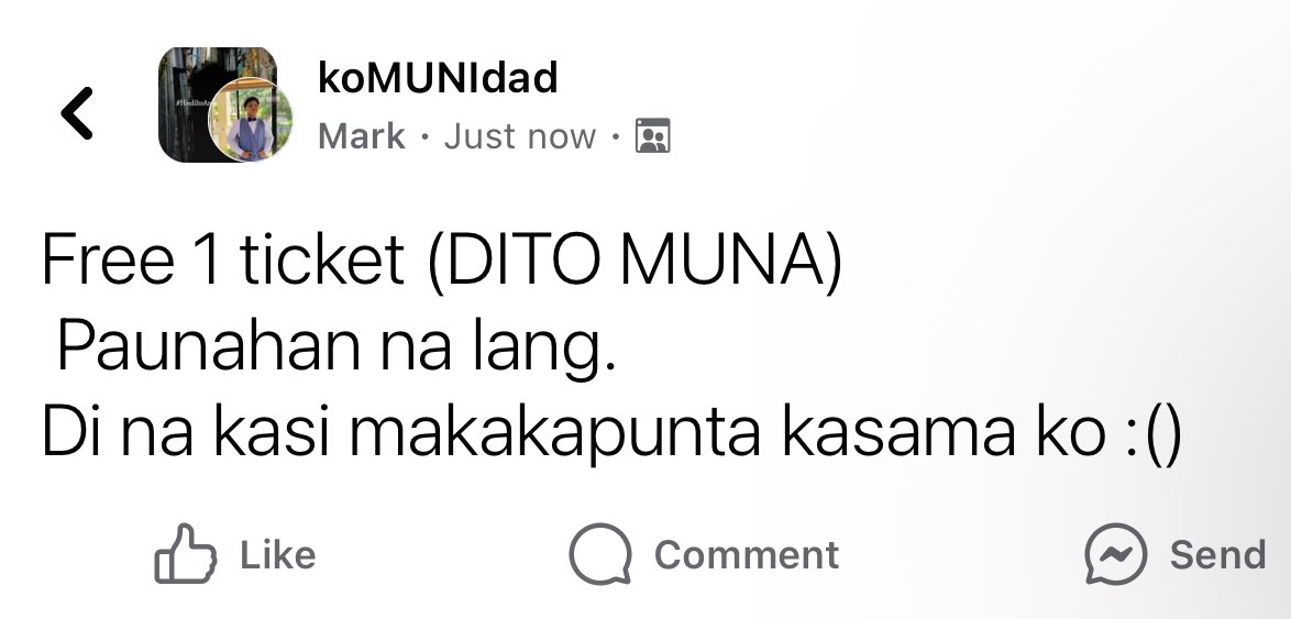 AngMunito's tweet photo. Up for grab. See you, koMUNIdad! https://t.co/r4fCw2Jq0P