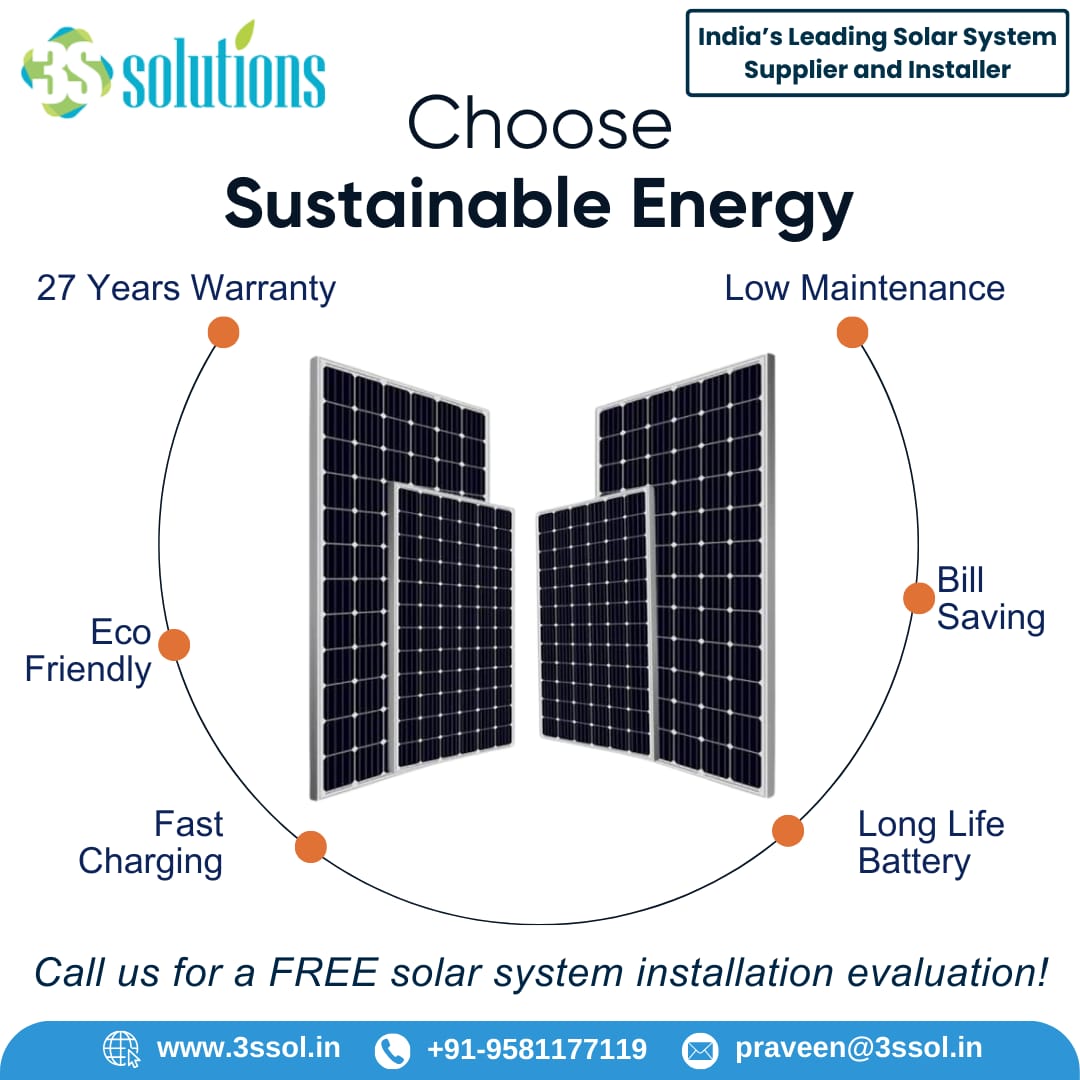 3s_Sol's tweet image. Choose sustainable energy! Benefit from installing a solar system on your residential rooftop with 3S Solutions #InstallSolar #InstallSolarPanel #SolarInstaller #SolarInstallation #SolarSystem #SolarSystemInstallation #ResidentialSolarSystem #RooftopSolar #Solar #SolarSubsidy