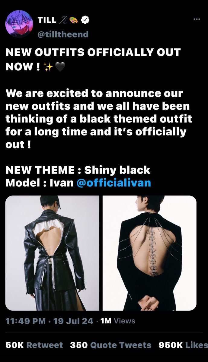 yjghism's tweet photo. “Do i love him or not??”

IVTI FASHION MODEL AND FASHION DESIGNER SOCMED AU !! 

(also my very first socmed au 😭😭)
#alnsttwt #alnst #ivantill https://t.co/0la14QuAJB