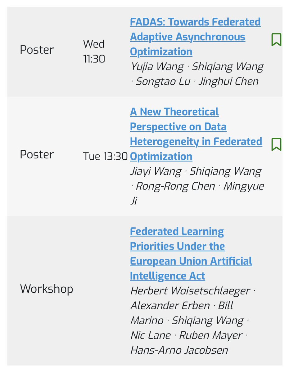 shiqiang_w's tweet image. Heading to #ICML2024 @icmlconf to present our recent works related to #FederatedLearning and #Optimization

Hoping to see many of you!

Papers/posters 🧵👇