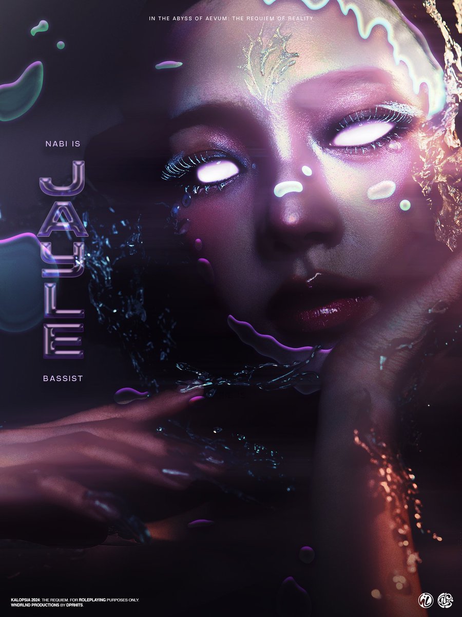 ㅤ
ㅤ
❪   𝓣he 𝓡equiem   ❫  
KALOPSIA : The Rebrand

Member Teaser Poster
✦  JAYLE.⠀   is   NABI
BASSIST

#KALOPSIA 
#JAYLE #NABI
#THE_REQUIEM
ㅤ
ㅤ