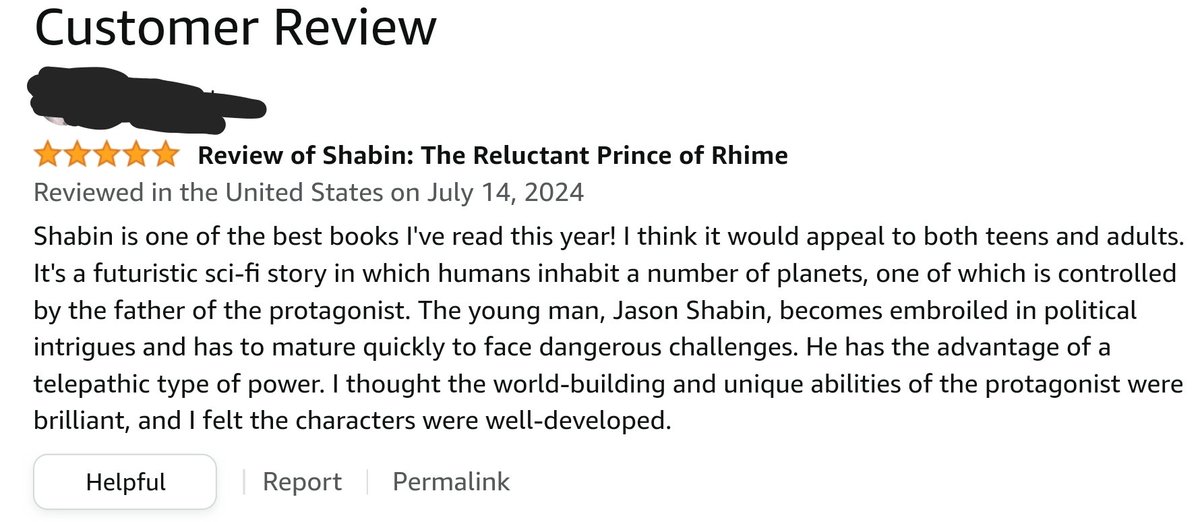#Kindle #indieauthor 
Gotta love when you get a review like this.